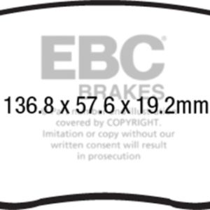 ebcDP32212C: EBC Redstuff Brake Pad Sets
