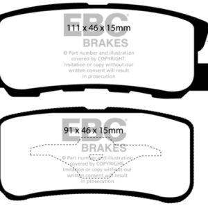 ebcDP31407C: EBC Redstuff Brake Pad Sets
