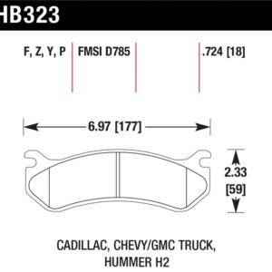 HB323Y.724: HAWK LTS Brake Pads
