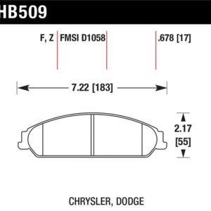 HB509B.678: HAWK HPS 5.0 Brake Pad Sets
