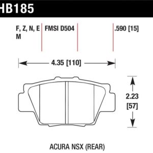 HB185F.590: HAWK HPS Brake Pad Sets