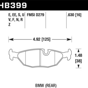 HB399G.630: HAWK DTC-60 Brake Pad Sets