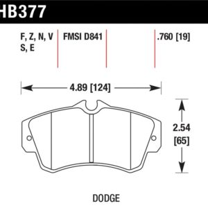 HB377N.760: HAWK HP+ Brake Pad Sets