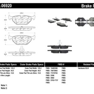 sto309.06920: ST Sport Brake Pads