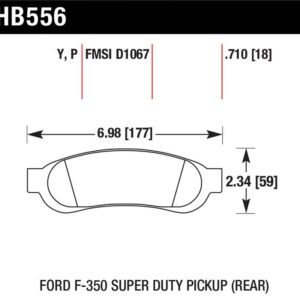 HB556Y.710: HAWK LTS Brake Pads