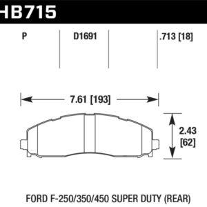 HB715Y.713: HAWK LTS Brake Pads