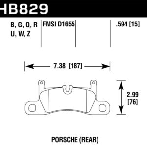 HB829Z.594: HAWK Ceramic Brake Pad Sets