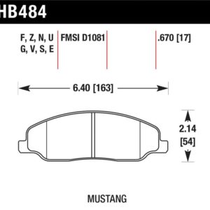 HB484F.670: HAWK HPS Brake Pad Sets