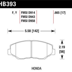 HB393F.665: HAWK HPS Brake Pad Sets