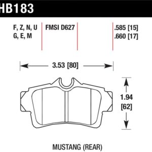 HB183F.585: HAWK HPS Brake Pad Sets