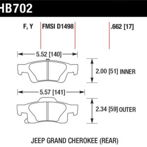 HB702Y.662: HAWK LTS Brake Pads
