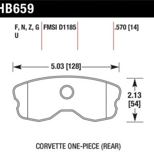 HB659Z.570: HAWK Ceramic Brake Pad Sets