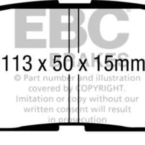 ebcDP61802: EBC Greenstuff Brake Pad Sets