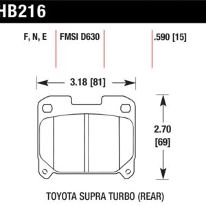 HB216F.590: HAWK HPS Brake Pad Sets