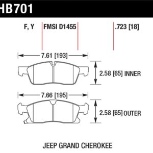 HB701Y.723: HAWK LTS Brake Pads