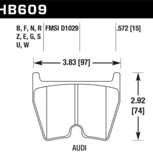 HB609B.572: HAWK HPS 5.0 Brake Pad Sets