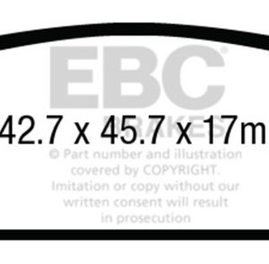 ebcDP43022R: EBC Yellowstuff Brake Pad Sets