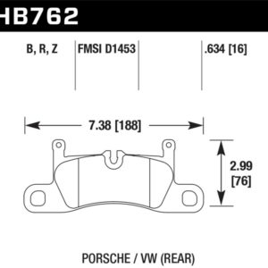 HB762B.634: HAWK HPS 5.0 Brake Pad Sets