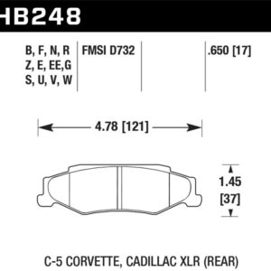 HB248D.650: HAWK ER-1 Brake Pad Sets