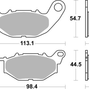 07YA52SA: BRE Powersport Pads