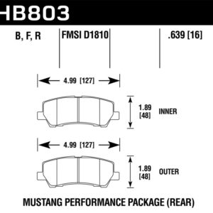 HB803N.639: HAWK HP+ Brake Pad Sets
