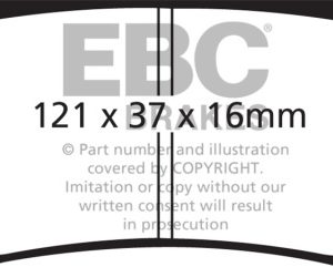 ebcDP41160R: EBC Yellowstuff Brake Pad Sets