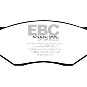 ebcDP3678C: EBC Redstuff Brake Pad Sets