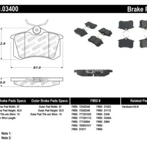 sto309.03400: ST Sport Brake Pads