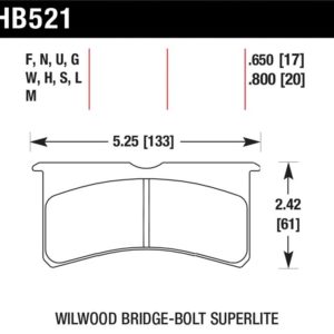 HB521F.650: HAWK HPS Brake Pad Sets