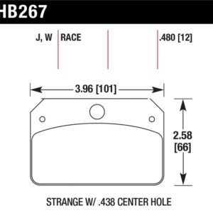 HB267J.480: HAWK DR-97 Brake Pad Sets