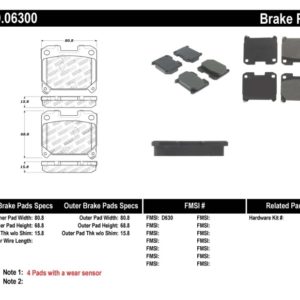 sto309.06300: ST Sport Brake Pads