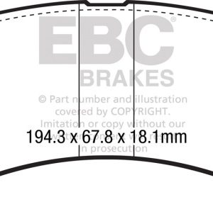 ebcED93088: EBC Extra Duty Brake Pad Sets