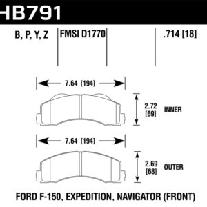 HB791Y.714: HAWK LTS Brake Pads