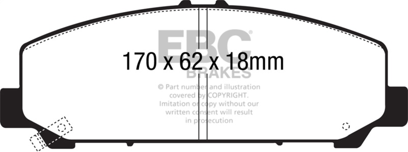 ebcDP41808R: EBC Yellowstuff Brake Pad Sets