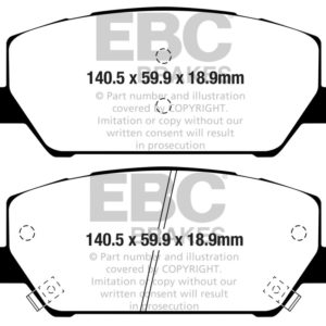 ebcDP42343R: EBC Yellowstuff Brake Pad Sets