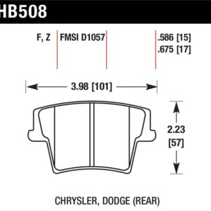 HB508F.675: HAWK HPS Brake Pad Sets