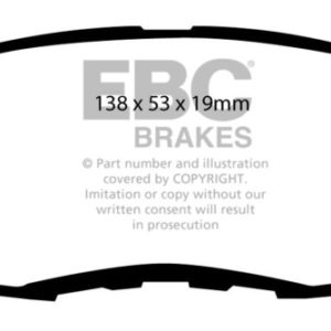 ebcDP3812/2C: EBC Redstuff Brake Pad Sets