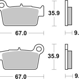 07YA41SX: BRE Powersport Pads