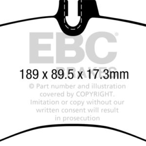ebcED92379: EBC Extra Duty Brake Pad Sets