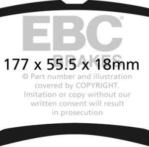 ebcDP61778: EBC Greenstuff Brake Pad Sets