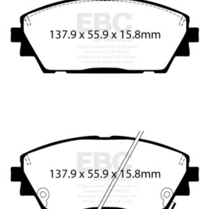 ebcDP32416C: EBC Redstuff Brake Pad Sets