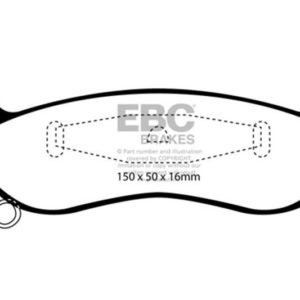 ebcDP21677: EBC Greenstuff Brake Pad Sets