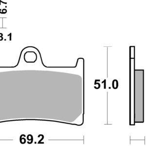 bre07YA23SR: BRE Powersport Pads
